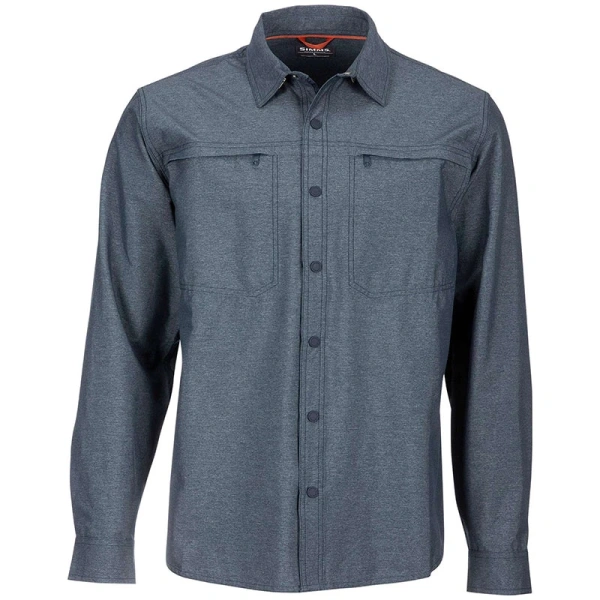 Рубашка Simms Prewett Stretch Woven LS Shirt (Мужской; L; Dark Moon)